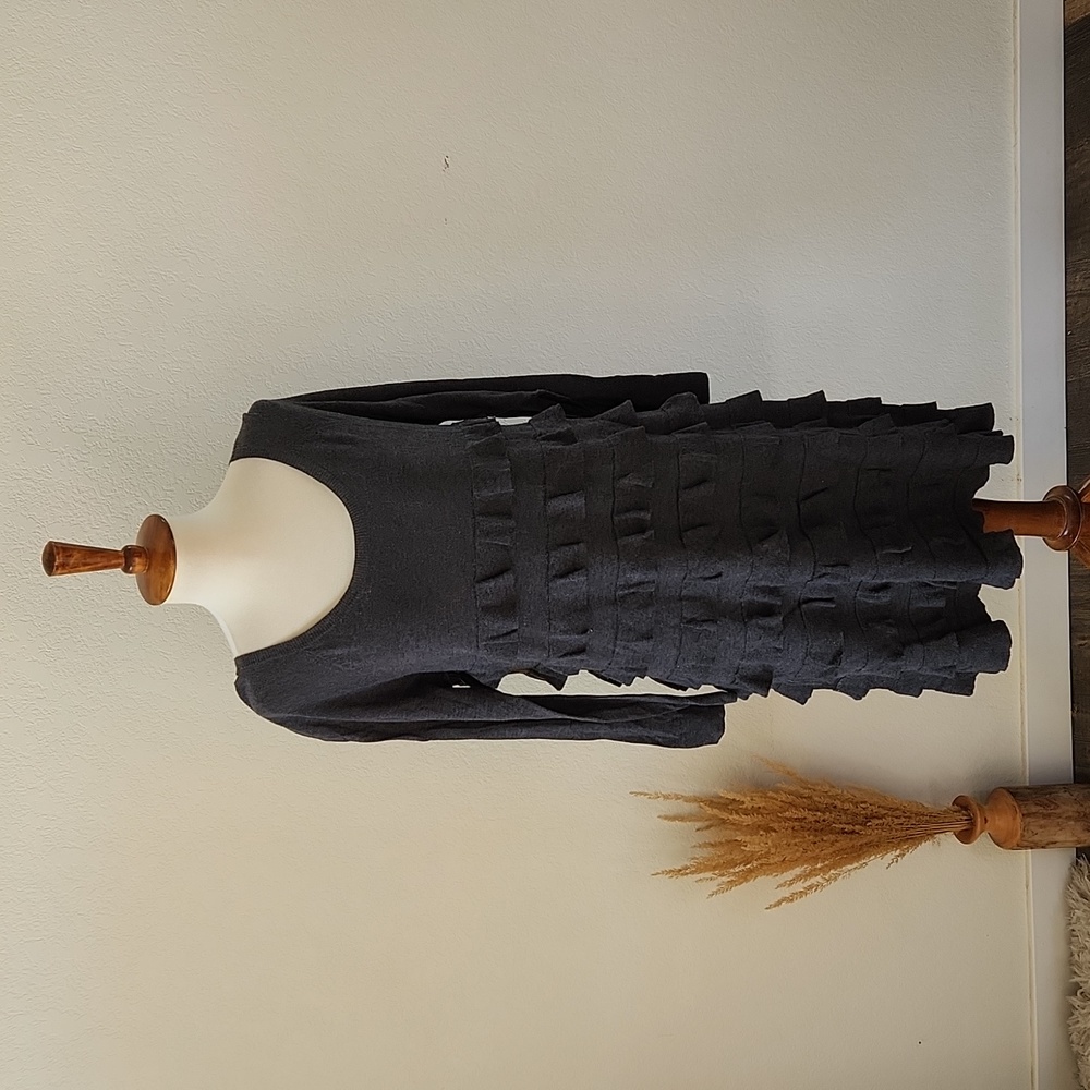 J. Crew Knit Ruffle Tiered Sweater Dress